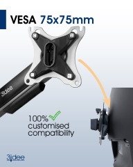 VESA Adapter für MSI Optix Monitor (G24C, G241VC, MAG341CQ & mehr) - 75x75mm